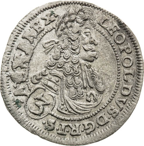 3 Kreutzer 1697 - front