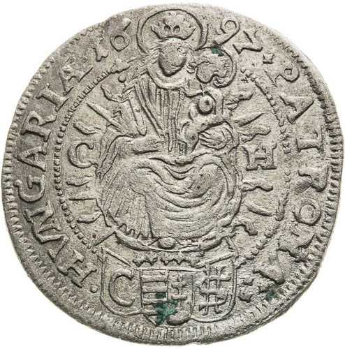 3 Kreutzer 1697 - back