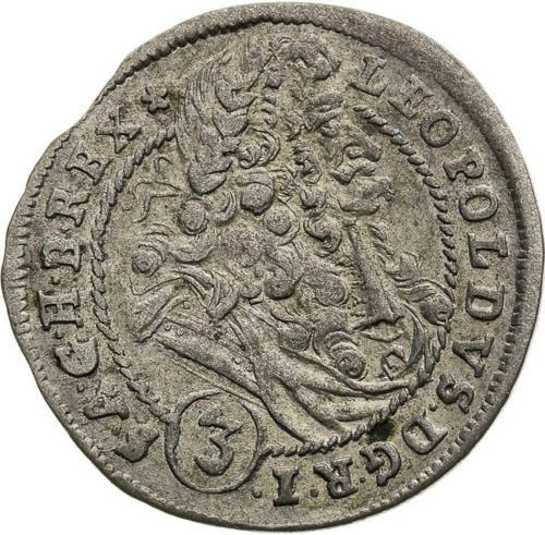 3 Kreutzer 1699 - front