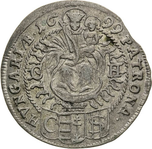 3 Kreutzer 1699 - back