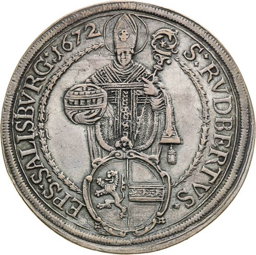 Thaler 1672 - back