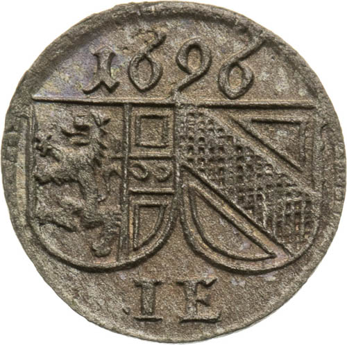 Pfennig 1696 - front