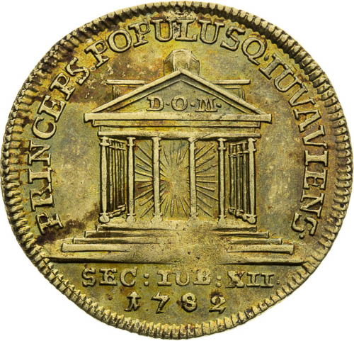 Silver Token 1782 - back