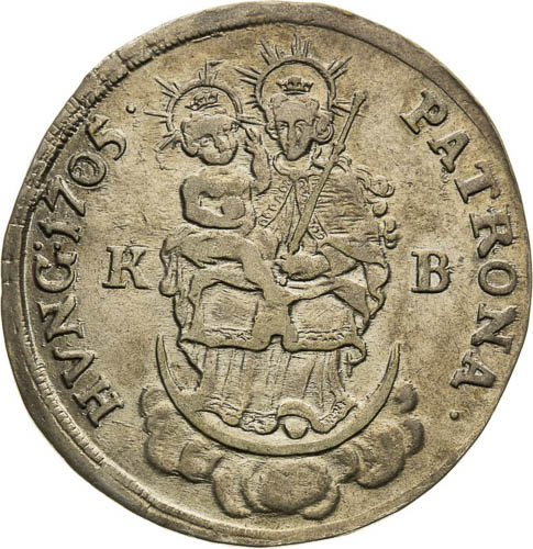 1/2 Thaler 1705 - back