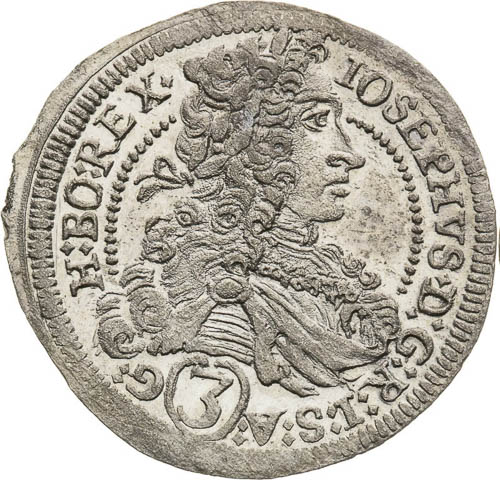 3 Kreutzer 1710 - front