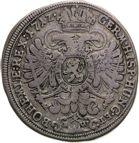 1/2 Thaler 1712 - back