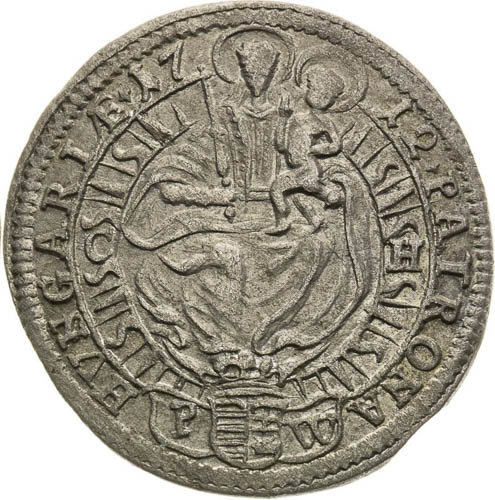 3 Kreutzer 1712 - back
