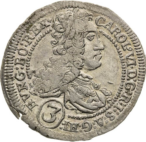 3 Kreutzer 1717 - front