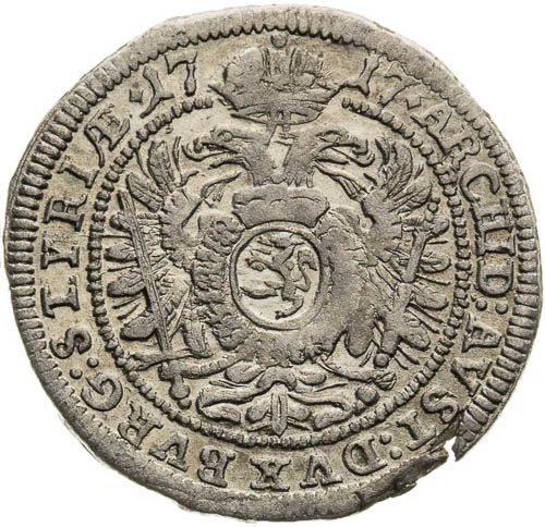 3 Kreutzer 1717 - back