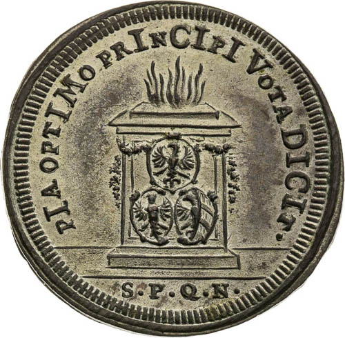 Silver Token 1712 - back