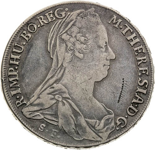 Tolar 1780 - avers