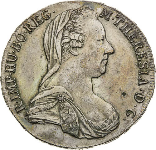 Tolar 1780  - avers