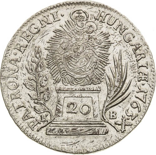 20 Kreutzer 1763 - back