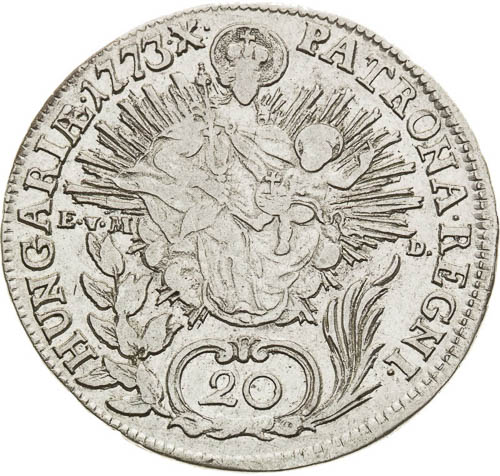 20 Kreutzer 1773 - back