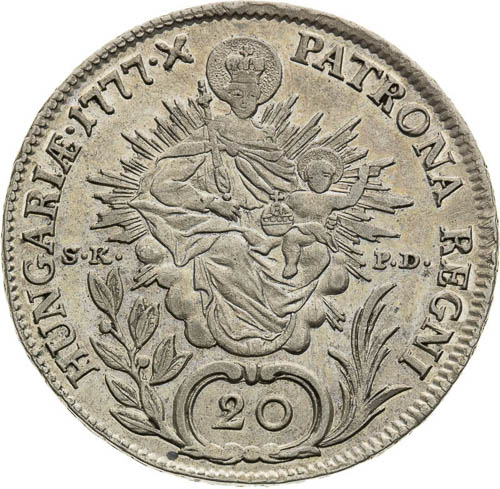 20 Kreutzer 1777 - back