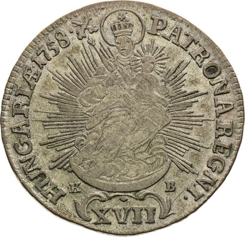 XVII Kreutzer 1758 - back