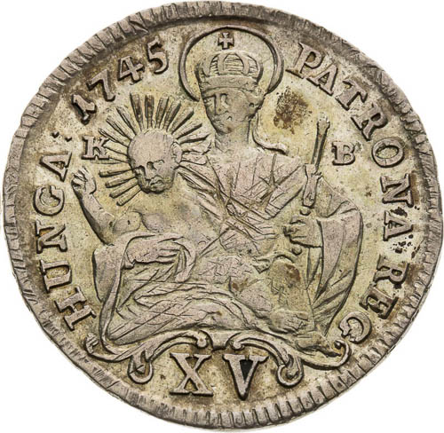 XV Kreutzer 1745 - back