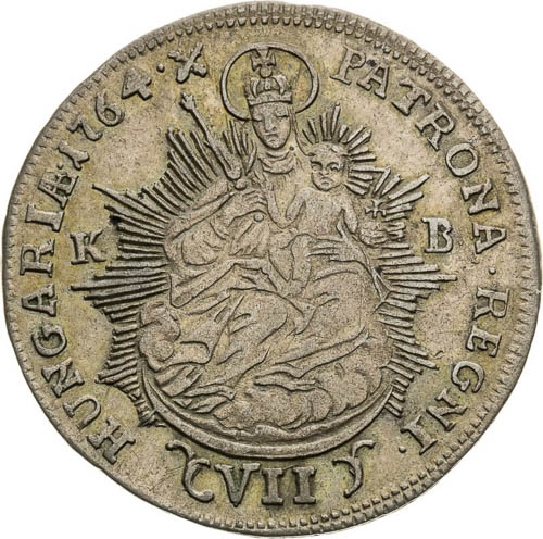 VII Kreutzer 1764 - back