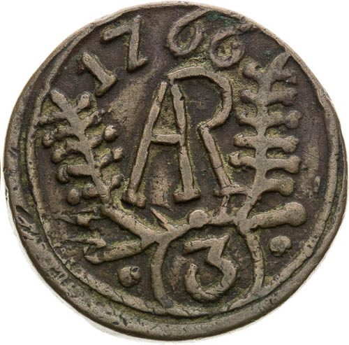 3 Kreutzer 1766 - back