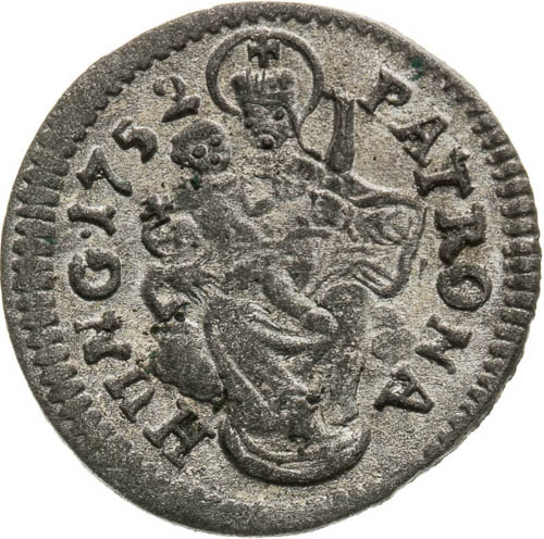 Denar 1752 - back