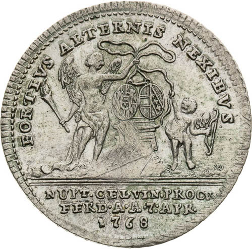 Silver Token 1768 - back