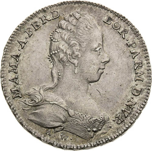 Silver token 1769 - front
