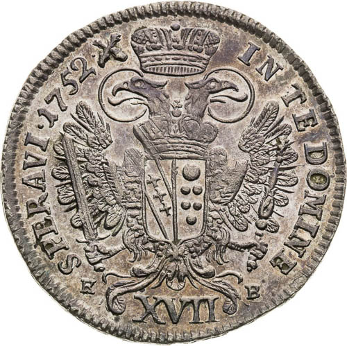 XVII Kreutzer 1752 - back