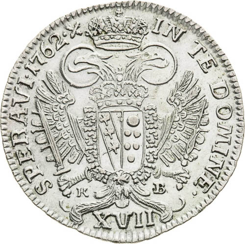 XVII Kreutzer 1762 - back