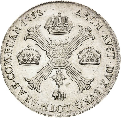 Thaler 1792 - back