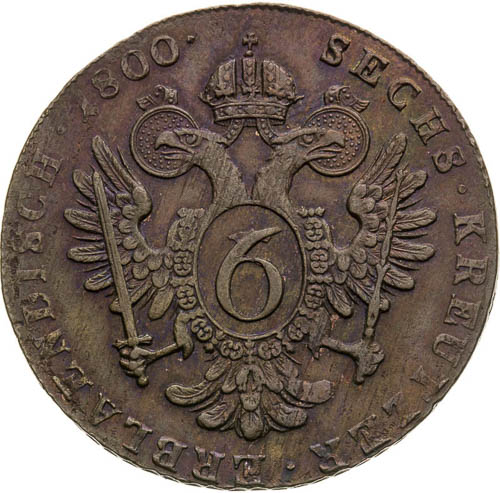 6 Kreutzer 1800 - back