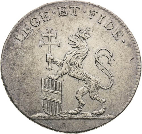 Silver Token 1792 - back
