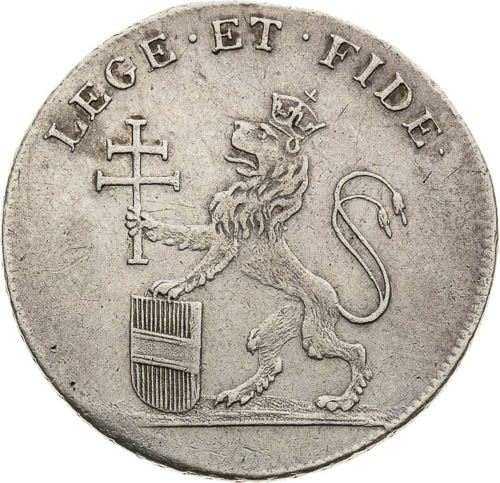 Silver Token 1792 - back