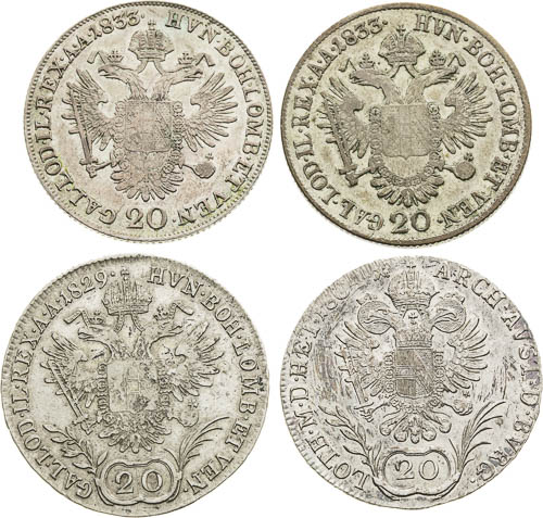 20 Kreutzer  (4 pcs) - front