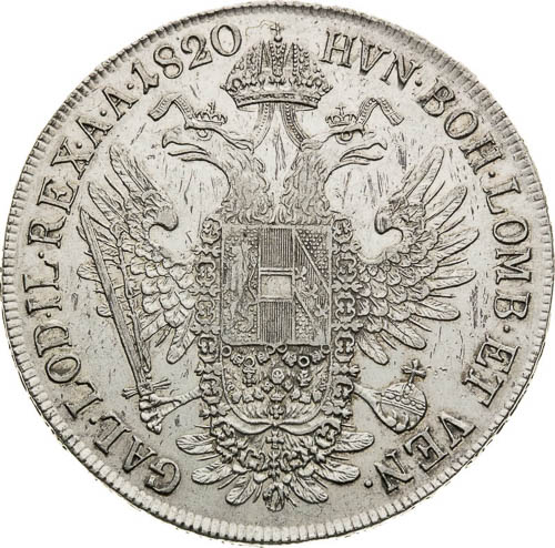 Thaler 1820 - back