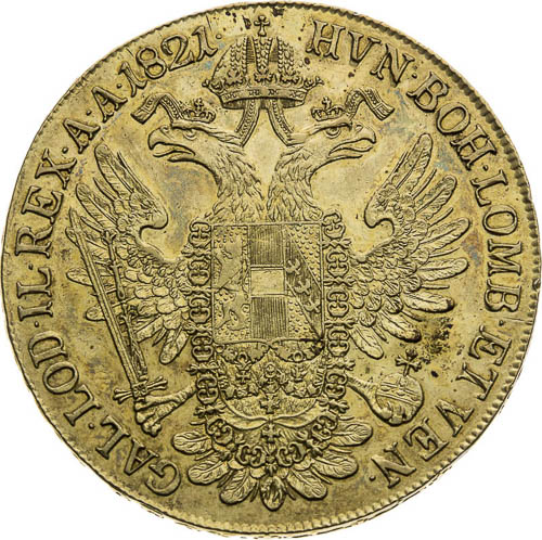 Thaler 1821 - back