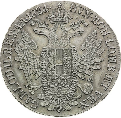 Thaler 1824 - back