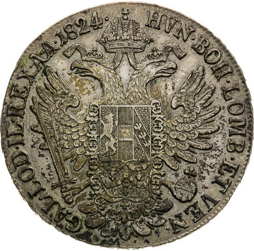 Thaler 1824 - back
