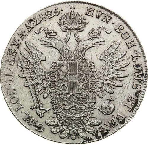 Thaler 1825 - back
