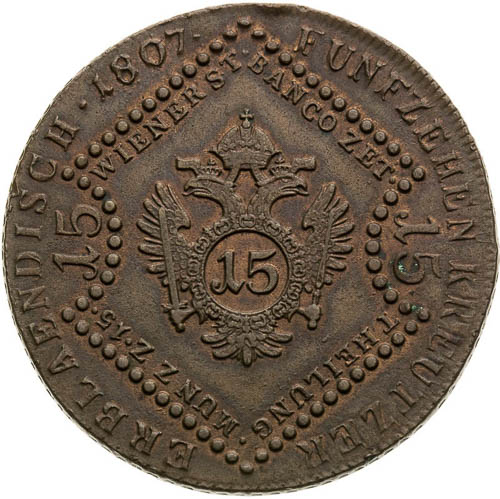 15 Kreutzer 1807 - back