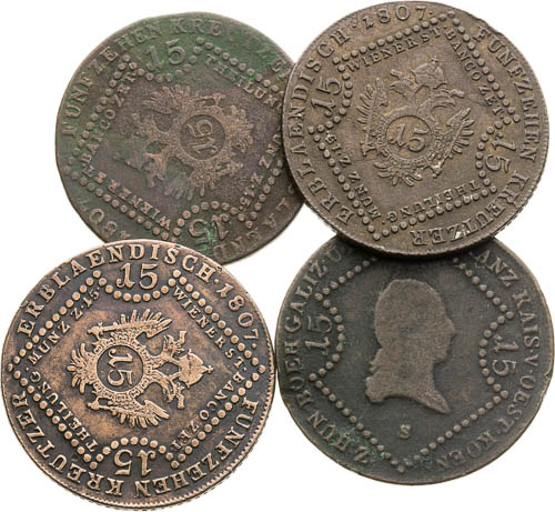 15 Kreutzer 1807 (4 pcs) - front
