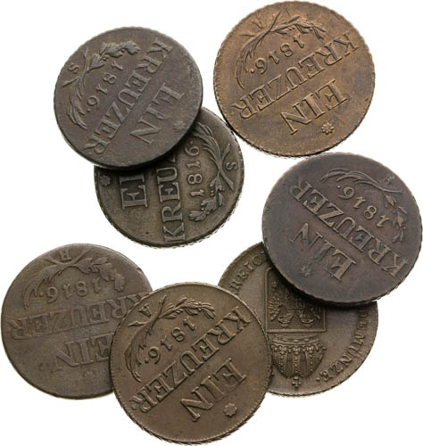 Kreutzer 1816 (6 pcs)  - front