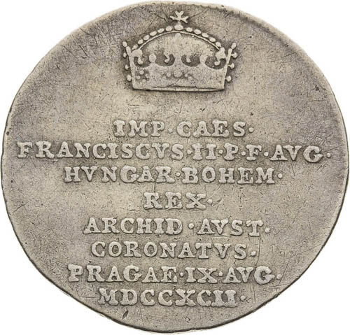 Silver jeton 1792 - front