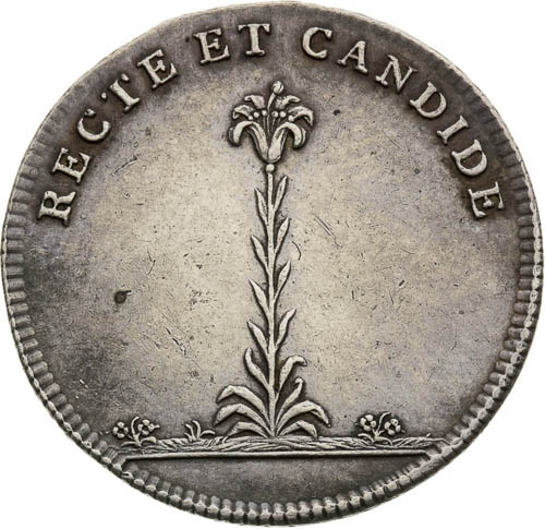 Silver Token 1808 - back