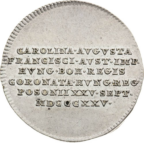 Silver Token 1825 - front