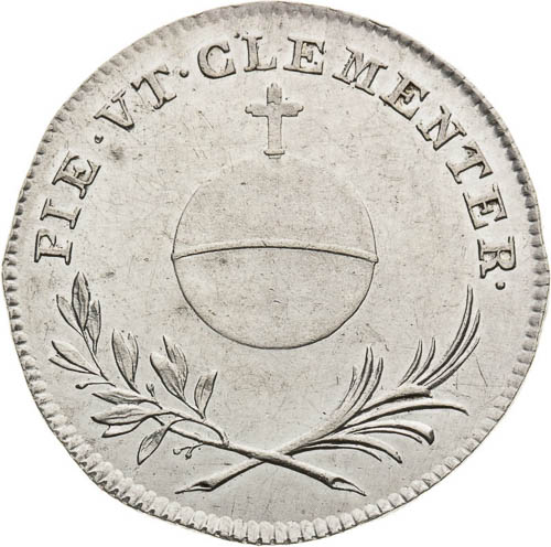Silver Token 1825 - back