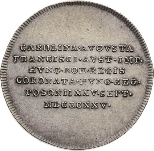 Silver Token 1825 - front