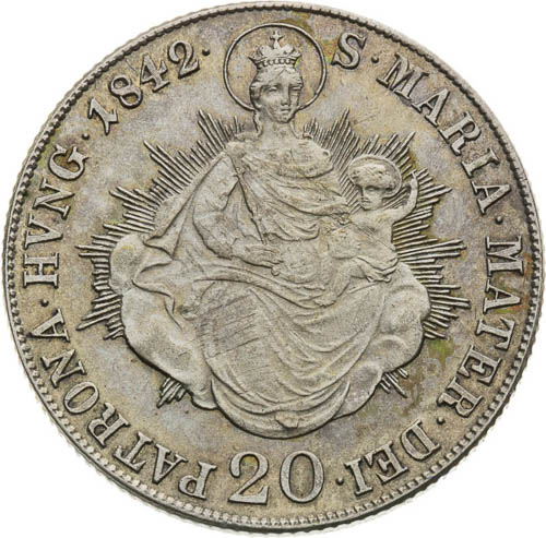20 Kreutzer 1842 - back