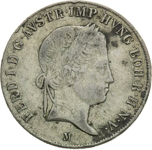 20 Kreutzer 1843 - front