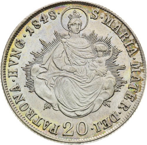 20 Kreutzer 1848 - back