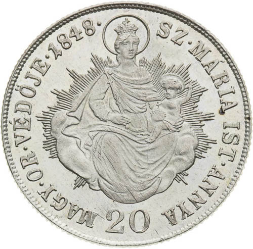 20 Kreutzer 1848 - back